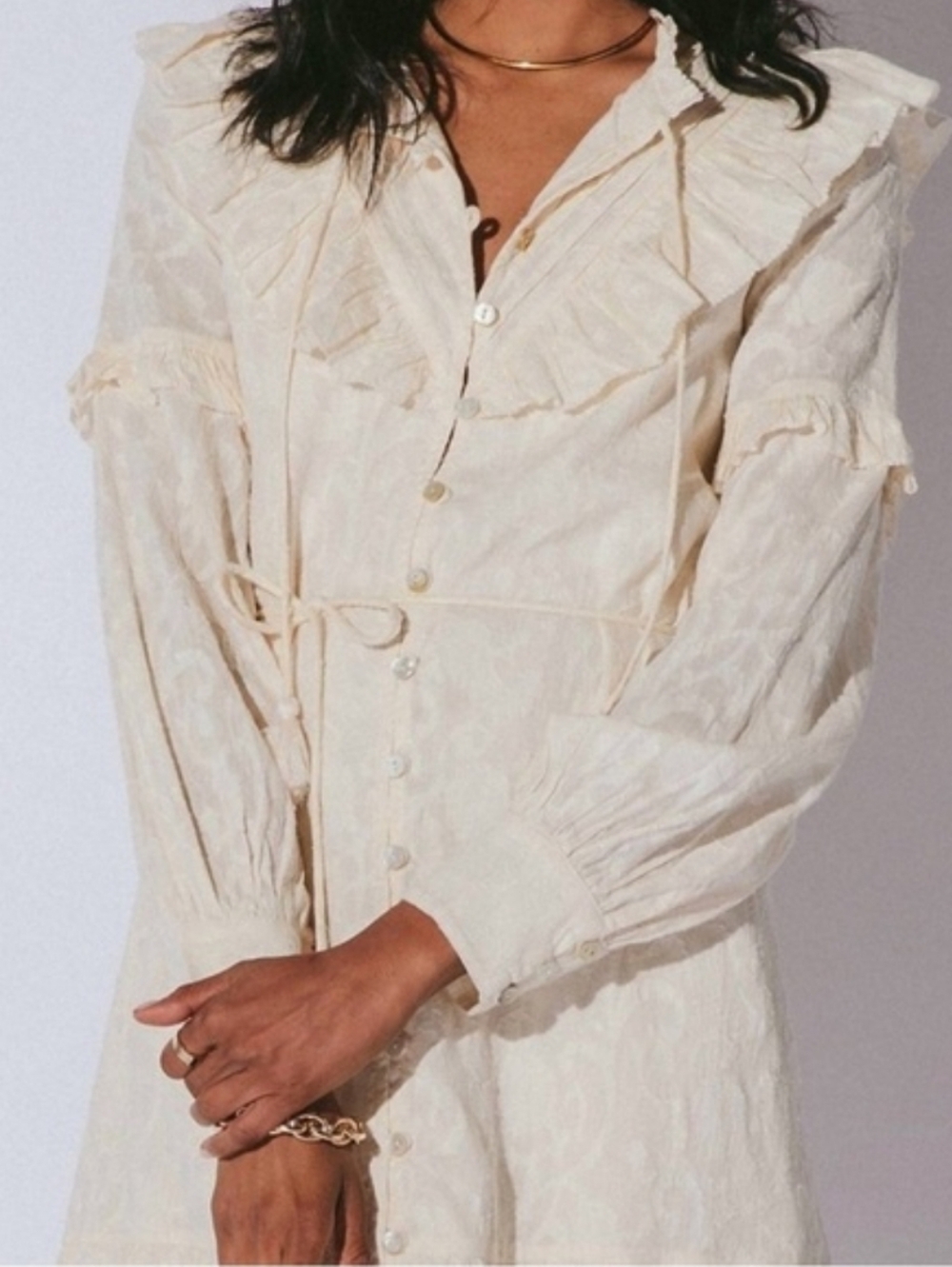 Cleobella Noa Mini Ruffle Dress - Picture 3 of 11